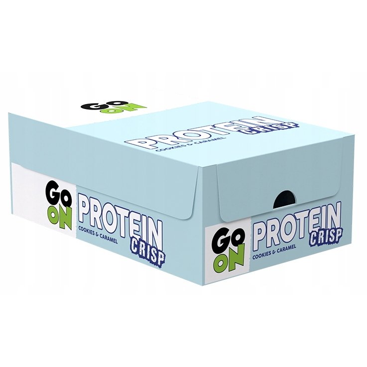 Батончик GoOn Protein Crisp Bar, 24*50 грамм Карамель-печенье,  мл, Go On Nutrition. Батончик. 