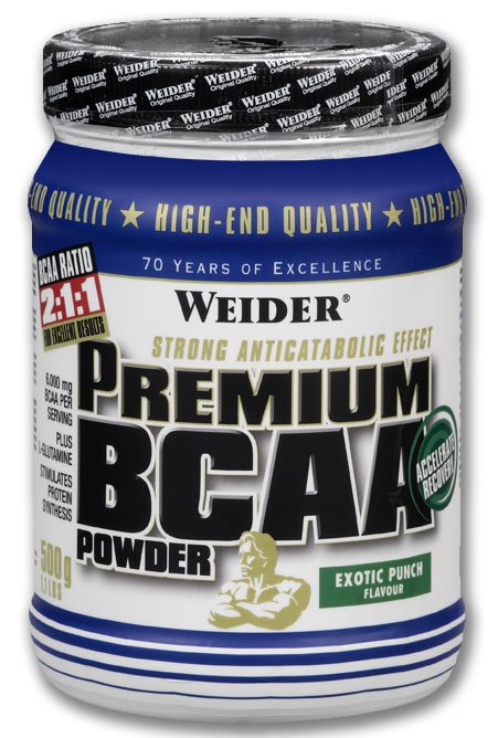 Premium BCAA Powder, 500 г, Weider. BCAA. Снижение веса Восстановление Антикатаболические свойства Сухая мышечная масса 
