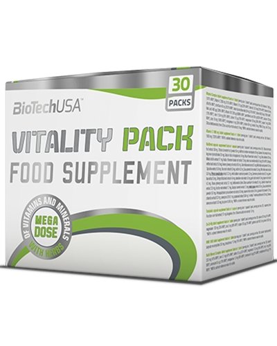 Vitality Pack, 30 pcs, BioTech. Vitamin Mineral Complex. General Health Immunity enhancement 