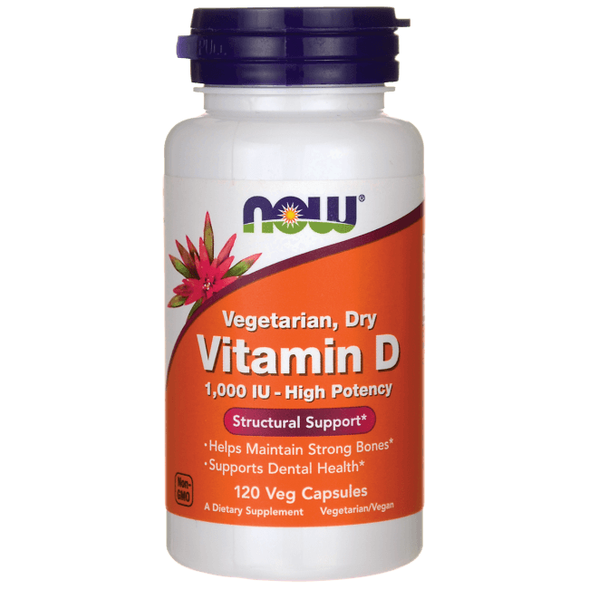 Vitamin D 1000 IU, 120 piezas, Now. Vitamina D. 
