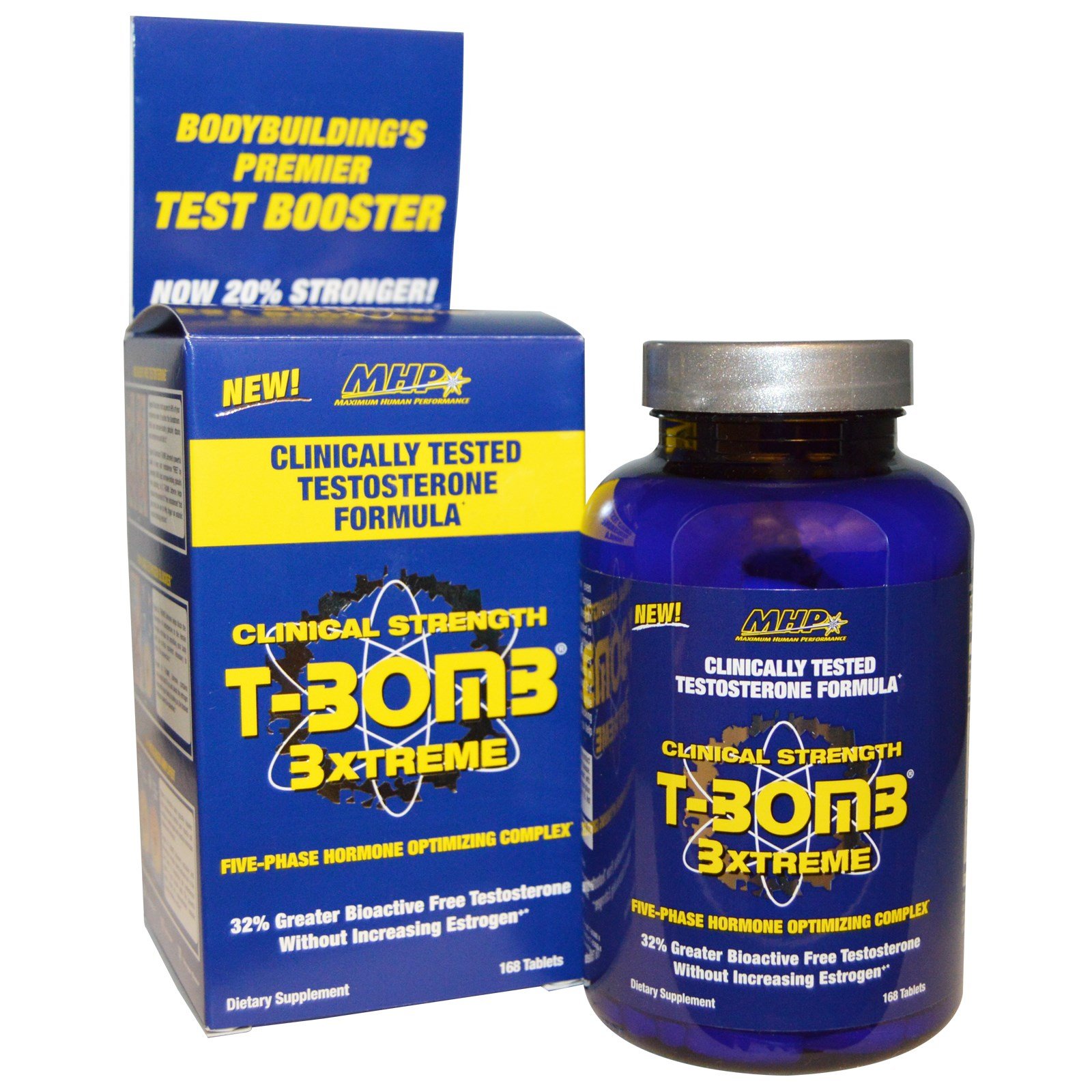 T-Bomb 3XTREME, 168 pcs, MHP. Testosterone Booster. General Health Libido enhancing Anabolic properties Testosterone enhancement 