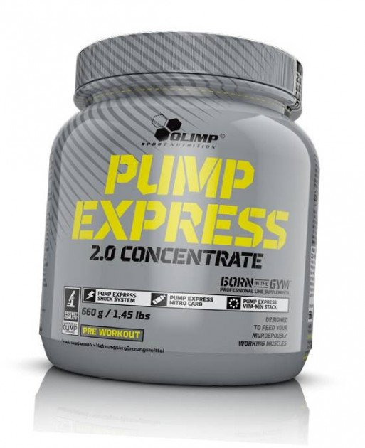 Предтреник Olimp Pump Express 2.0 concentrate (660 г) олимп лесная ягода,  мл, Olimp Labs. Предтренировочный комплекс. Энергия и выносливость 