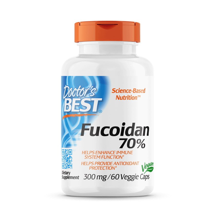 Натуральная добавка Doctor's Best Fucoidan 0.7, 60 вегакапсул,  мл, Doctor's BEST. Hатуральные продукты. Поддержание здоровья 
