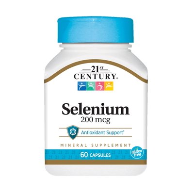 21st Century Витамины и минералы 21st Century Selenium 200 mcg, 60 капсул, , 
