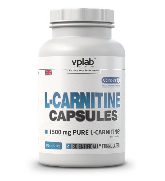 Жиросжигатель VPLab L-Carnitine 1500 mg, 90 капсул,  ml, VP Lab. Fat Burner. Weight Loss Fat burning 