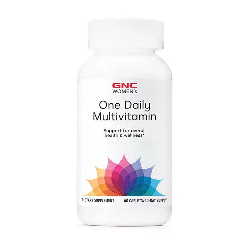 Витамины для женщин GNC Women's One Daily Multivitamin 60 каплет,  мл, GNC. Витамины и минералы. Поддержание здоровья Укрепление иммунитета 