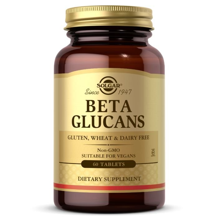 Натуральная добавка Solgar Beta Glucans, 60 таблеток,  мл, Solgar. Hатуральные продукты. Поддержание здоровья 