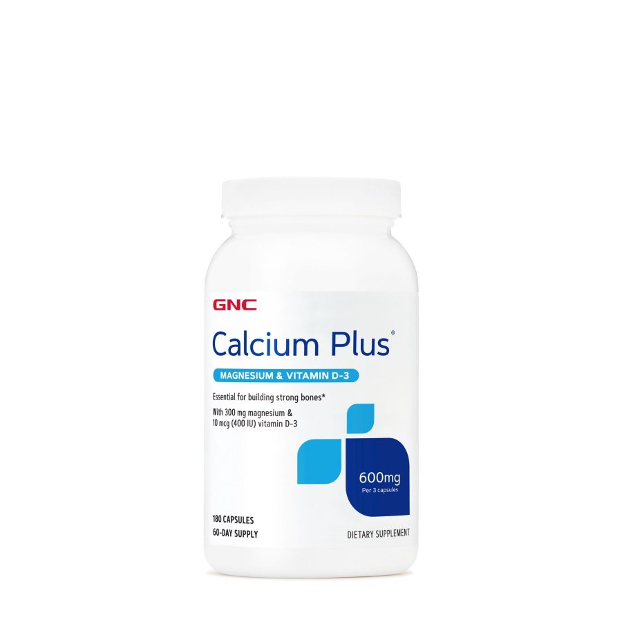 GNC Витамины и минералы GNC Calcium Plus with Magnesium &amp; Vitamin D3 600 mg, 180 капсул, , 