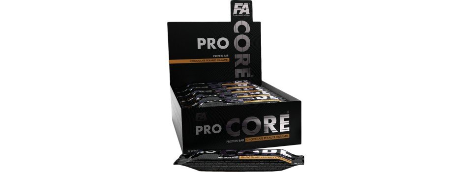 Fitness Authority Pro Core Protein Bar, , 12 piezas
