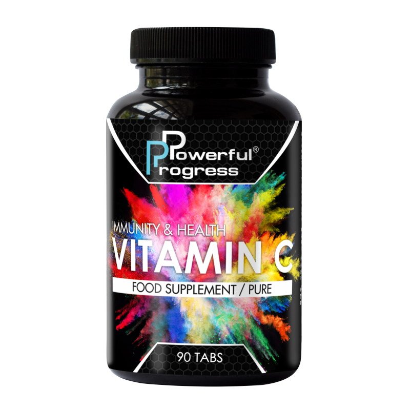 Витамины и минералы Powerful Progress Vitamin C, 90 капсул,  мл, Powerful Progress. Витамины и минералы. Поддержание здоровья Укрепление иммунитета 