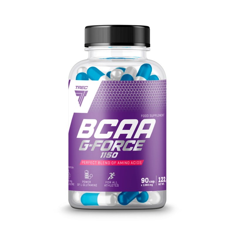 BCAA Trec Nutrition BCAA G-Force 1150, 90 капсул,  мл, Trec Nutrition. BCAA. Снижение веса Восстановление Антикатаболические свойства Сухая мышечная масса 