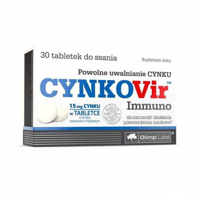Витамины и минералы Olimp CynkoVir Immuno, 30 таблеток,  мл, Olimp Labs. Витамины и минералы. Поддержание здоровья Укрепление иммунитета 