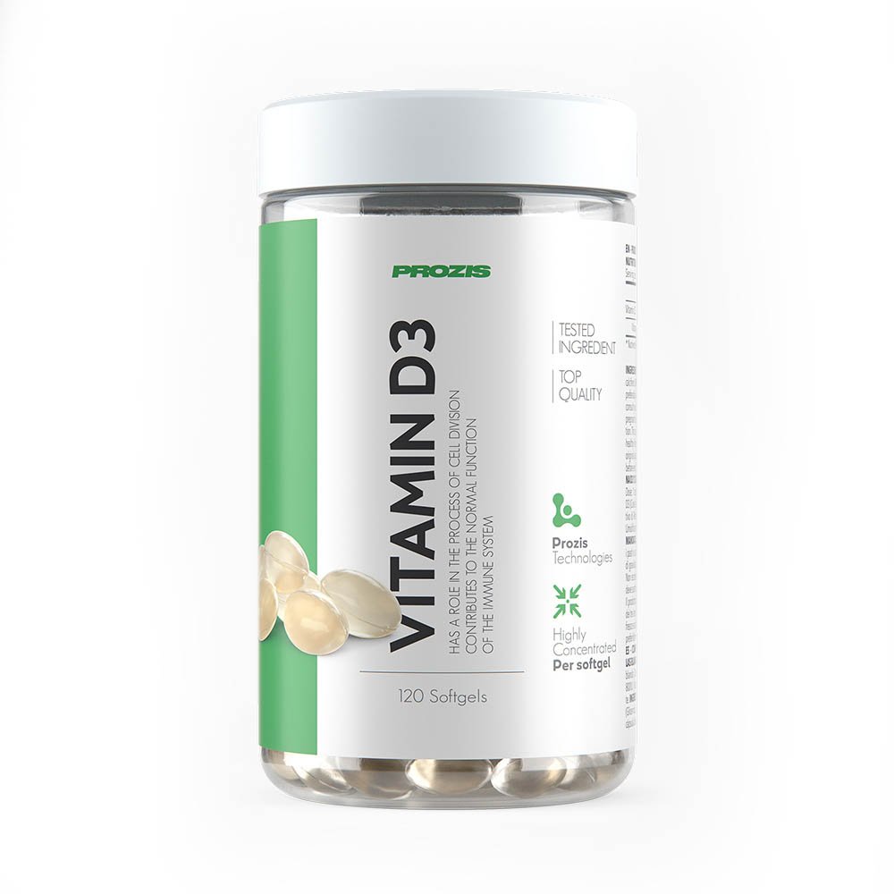 Витамины и минералы Prozis Vitamin D3, 120 капсул,  мл, Protein Factory. Витамин D. 