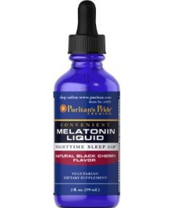 Melatonin Liquid 10  mg, 59 ml, Puritan's Pride. Melatoninum. Improving sleep recovery Immunity enhancement General Health 