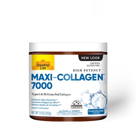Для суставов и связок Country Life Maxi-Collagen 7000, 213 грамм,  мл, Corrupt Pharmaceuticals. Хондропротекторы. Поддержание здоровья Укрепление суставов и связок 