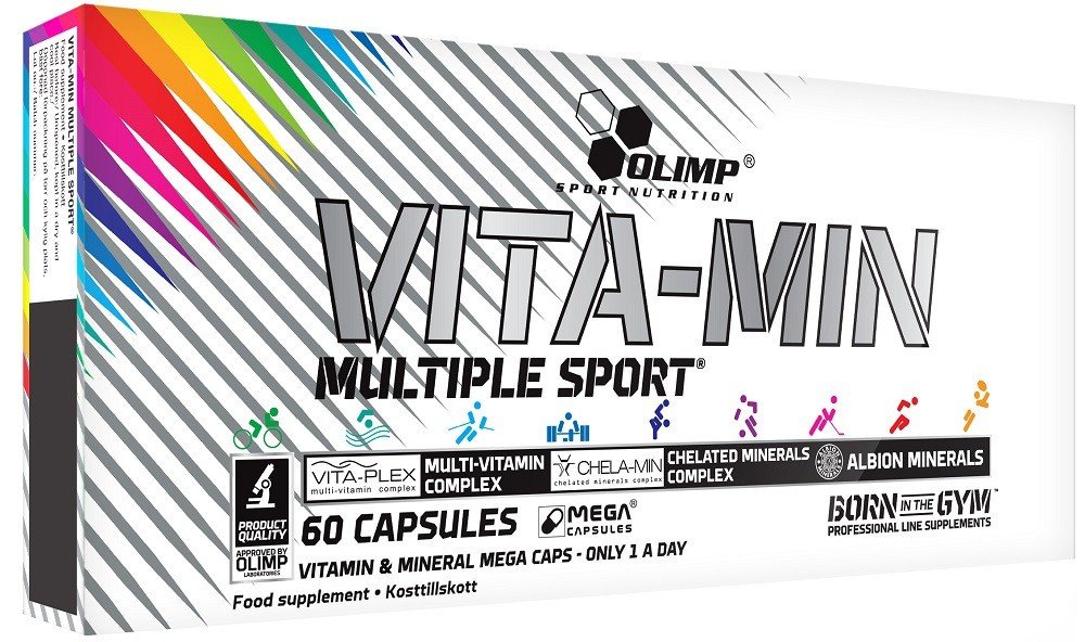 Vita-min Multiple Sport Olimp Labs 60 caps,  ml, Olimp Labs. Vitaminas y minerales. General Health Immunity enhancement 