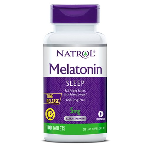 Восстановитель Natrol Melatonin 5mg Time Release, 100 таблеток,  ml, Natrol. Post Workout. recovery 