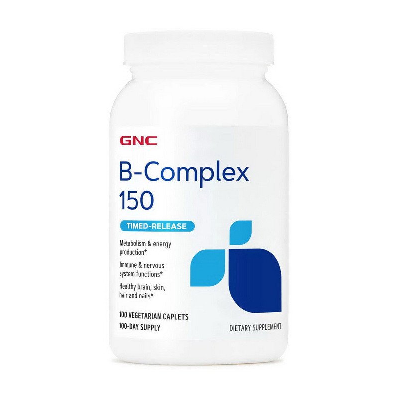 GNC Комплекс витаминов группы Б GNC B-Complex 150 timed-release 100 капсул, , 