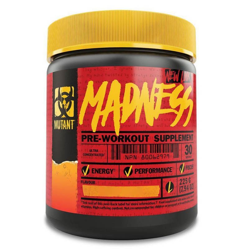 Предтренировочный комплекс Mutant Madness, 225 грамм Фруктовый пунш,  ml, Mutant. Pre Workout. Energy & Endurance 