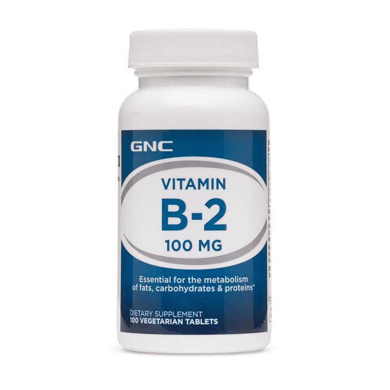 GNC Витамин Б 2 GNC Vitamin B-2 100 mg 100 таблеток, , 
