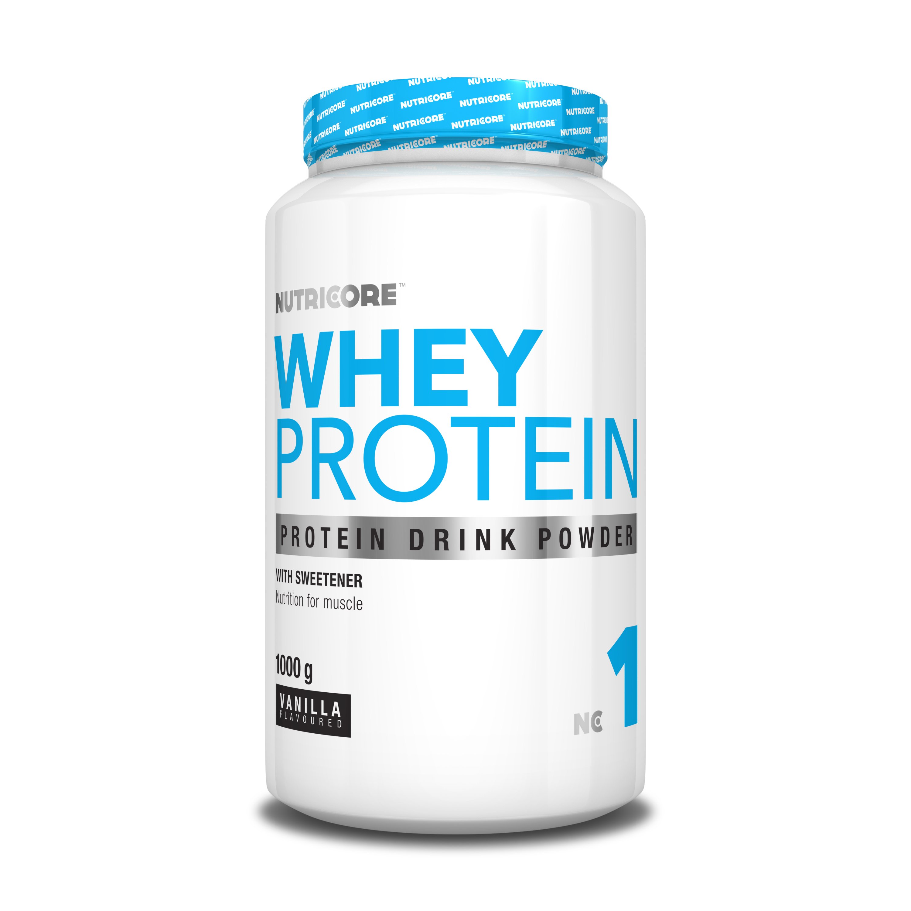 Whey Protein, 1000 g, Nutricore. Suero concentrado. Mass Gain recuperación Anti-catabolic properties 