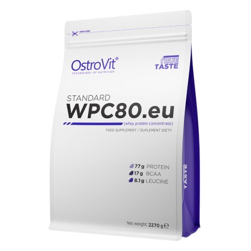 Протеин OstroVit STANDARD WPC80.eu, 2.27 кг Арахисовое масло,  мл, OstroVit. Протеин. Набор массы Восстановление Антикатаболические свойства 