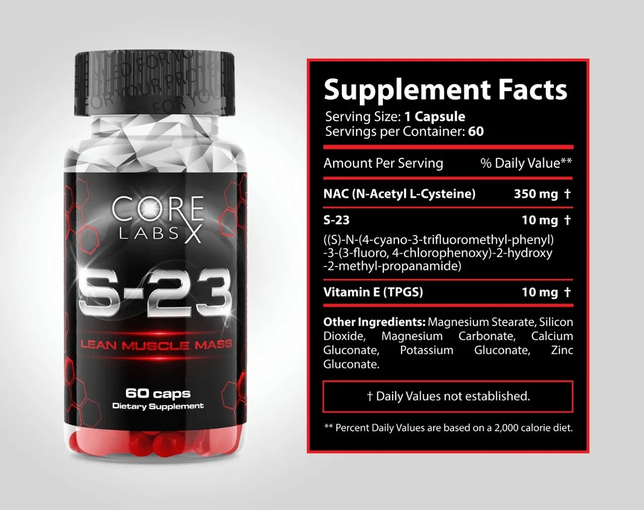 CORE LABS  S23 60 шт. / 60 servings,  мл, Core Labs. SARM