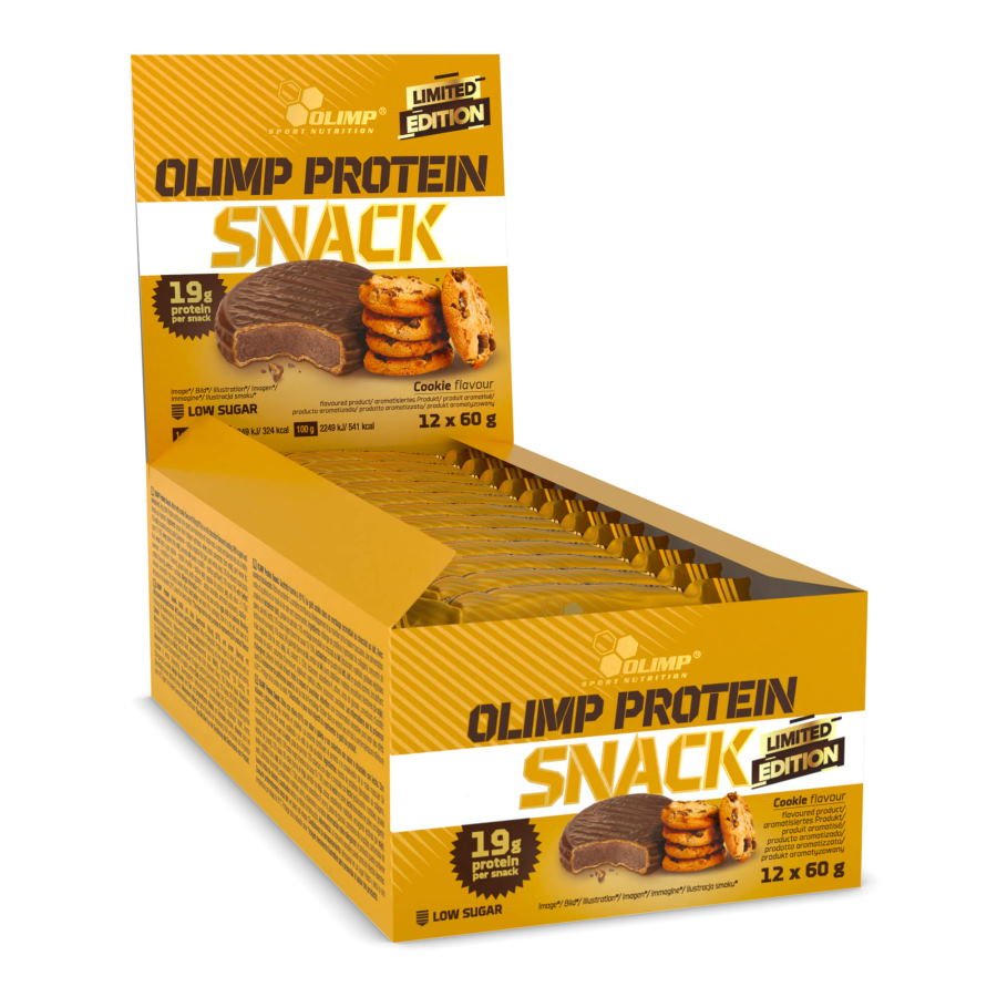 Батончик Olimp Protein Snack, 12*60 грамм Печенье,  мл, Olimp Labs. Батончик. 