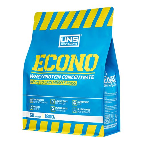 UNS ECONO Instant  1800 г Соленая карамель,  ml, UNS. Whey Concentrate. Mass Gain recovery Anti-catabolic properties 