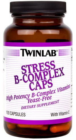 Stress B-Complex Caps, 100 шт, Twinlab. Витамин B. Поддержание здоровья 