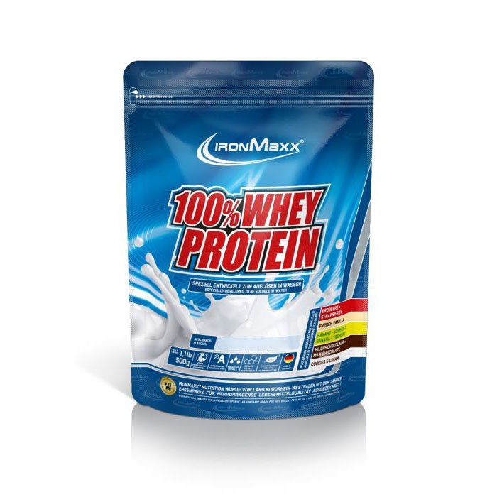 Протеин Ironmaxx 100% Whey Protein, 500 грамм Шоколадный брауни,  ml, IronMaxx. Protein. Mass Gain recovery Anti-catabolic properties 
