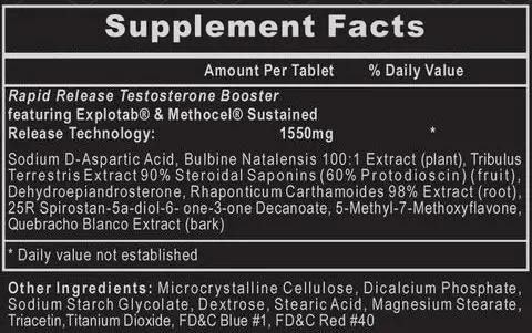 Hi-Tech Pharmaceuticals  Bulasterone 180 шт. / 30 servings,  ml, Hi-Tech Pharmaceuticals. Testosterone Booster