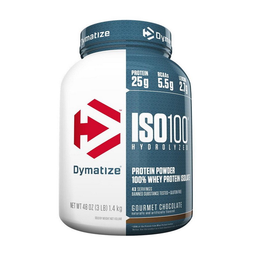 Dymatize Nutrition Сывороточный протеин изолят Dymatize ISO 100 (1,4 кг)  диматайз исо chocolate peanut butter, , 1.4 