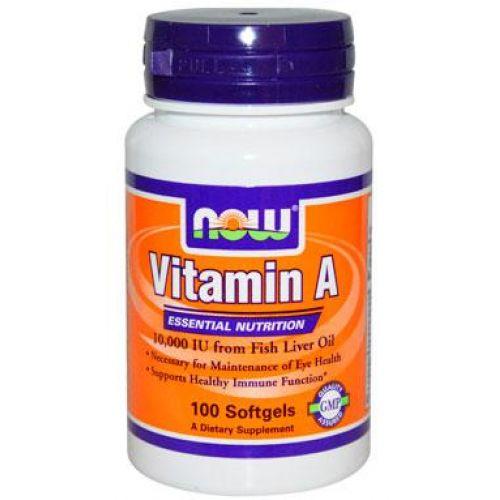 Now NOW Vitamin A 10,000 IU - 100 софт кап, , 100 