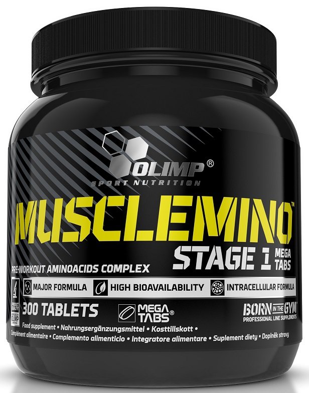 Musclemino Stage 1, 300 piezas, Olimp Labs. Complejo de aminoácidos. 