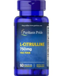 L-Citrulline 750 mg, 60 pcs, Puritan's Pride. Citrullin. 