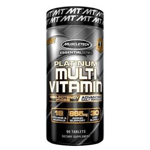 Витамины и минералы Muscletech Platinum Multi Vitamin, 90 каплет,  ml, MuscleTech. Vitamins and minerals. General Health Immunity enhancement 