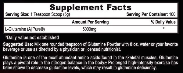 APS Nutrition  LGlutamine 500g / 100 servings,  мл, APS Nutrition. Глютамин