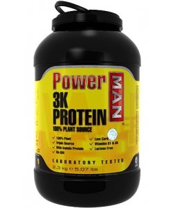 3K Protein, 2300 g, Power Man. Proteína vegetal. 