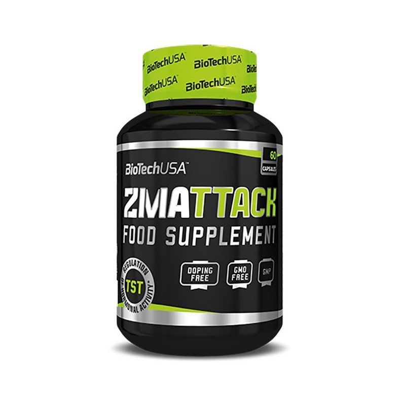 ZMAttack BioTech 60 caps,  ml, BioTech. Testosterone Booster. General Health Libido enhancing Anabolic properties Testosterone enhancement 