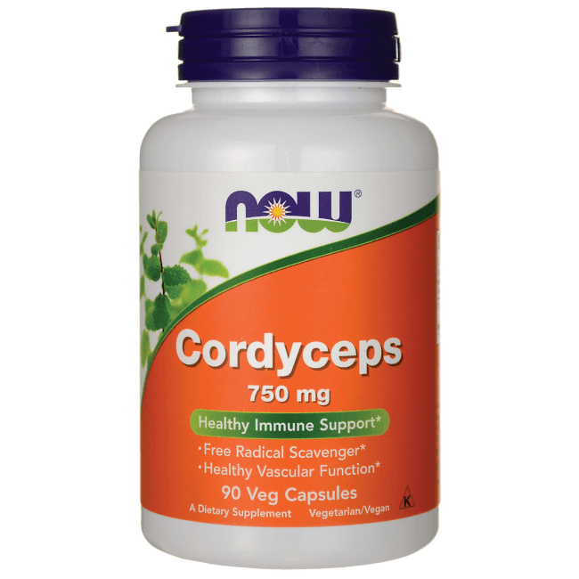 Cordyceps 750 mg, 90 шт, Now. Спец препараты. 