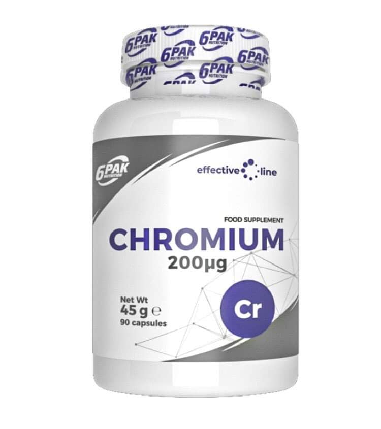 Витамины и минералы 6PAK Nutrition Chromium 200 mcg, 90 капсул,  мл, 6PAK Nutrition. Витамины и минералы. Поддержание здоровья Укрепление иммунитета 