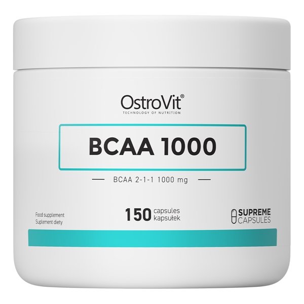 BCAA OstroVit BCAA 1000, 150 капсул,  мл, OstroVit. BCAA. Снижение веса Восстановление Антикатаболические свойства Сухая мышечная масса 