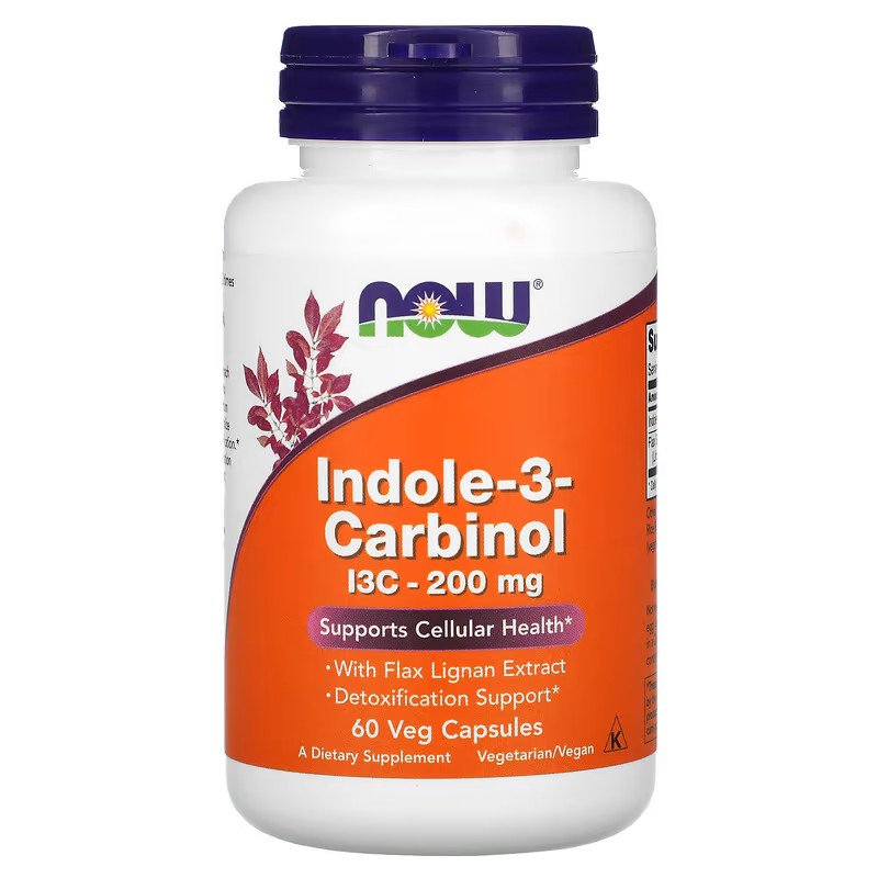 Now Натуральная добавка NOW Indole-3-Carbinol 200 mg, 60 вегакапсул, , 
