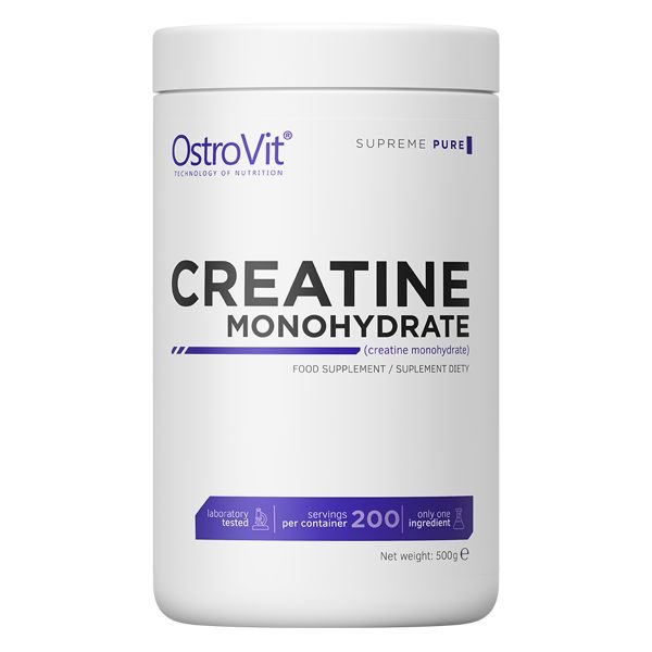 Креатин OstroVit Creatine Monohydrate, 500 грамм Натуральный,  мл, OstroVit. Креатин. Набор массы Энергия и выносливость Увеличение силы 