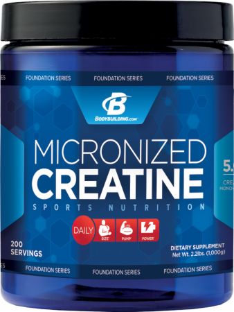 Micronized Creatine, 1000 г, Bodybuilding.com. Креатин моногидрат. Набор массы Энергия и выносливость Увеличение силы 