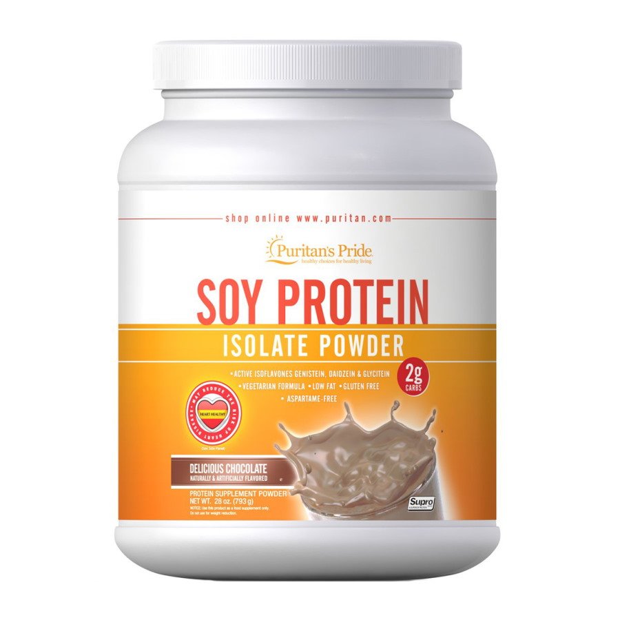 Протеин Puritan's Pride Soy Protein, 793 грамм Шоколад,  ml, Puritan's Pride. Protein. Mass Gain स्वास्थ्य लाभ Anti-catabolic properties 