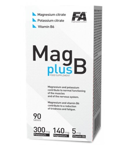 Mag plus B, 90 pcs, Fitness Authority. Vitamin Mineral Complex. General Health Immunity enhancement 