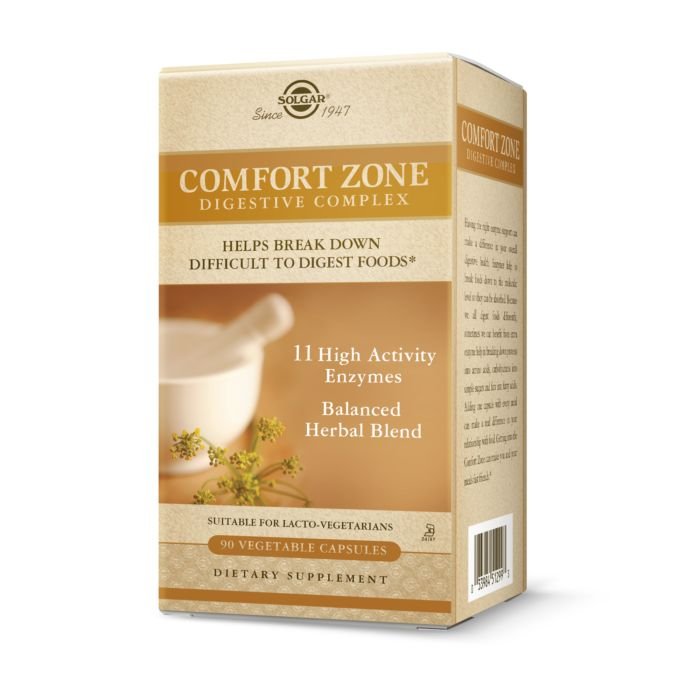 Натуральная добавка Solgar Comfort Zone, 90 вегакапсул,  мл, Solaray. Hатуральные продукты. Поддержание здоровья 