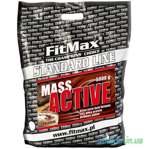 FitMax Гейнер для набора массы FitMax Mass Active (5 кг) фитмакс масс актив strawberry, , 5 